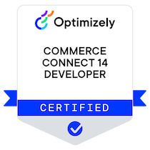 Optimizely Certified Commerce Developer certificate